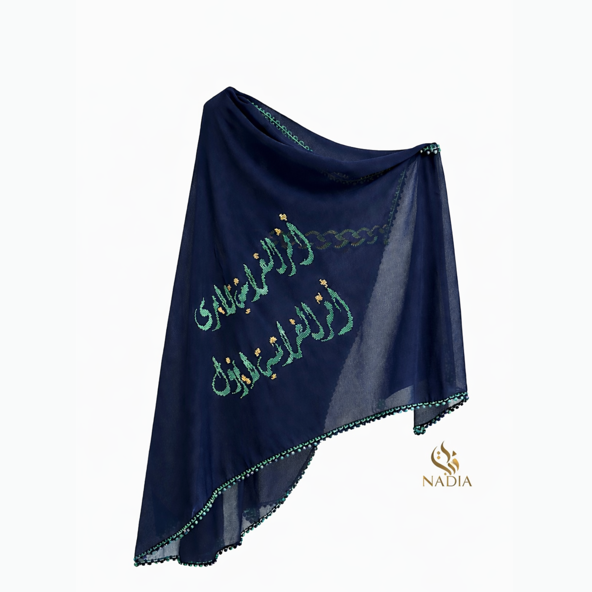 palestinian embroidered chiffon shawl – cultural heritage scarf palestinian embroidered chiffon shawl – cultural heritage scarf